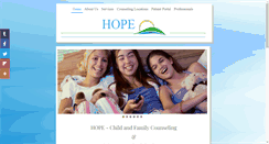 Desktop Screenshot of hopechildandfamilycounseling.com
